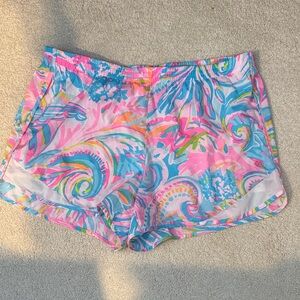 Lilly Pulitzer Pink and Blue Athletic Shorts